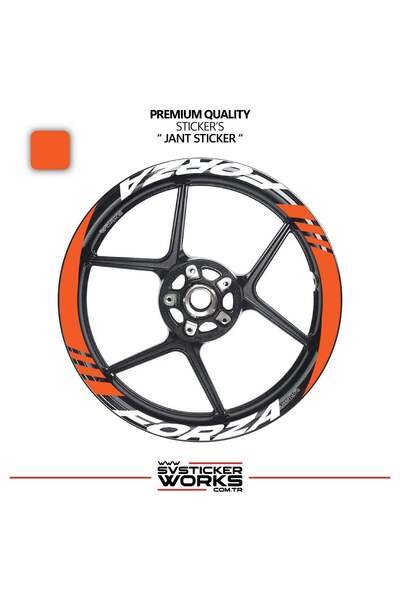 ARONA Honda forza wide wheel rim cover sticker decal model 16-piece set high ...