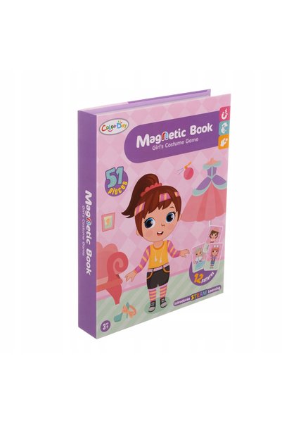 ISO TRADE Puzzle magnetic tip carte de îmbrăcat, 51 de cartonașe, scene și st...