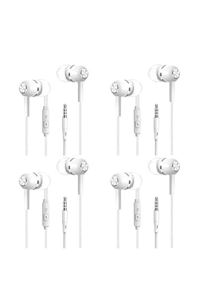 Choice white 4pcs 1/2/3/4Pcs Universal 3.5mm Wired Headphones Sport Earbuds w...