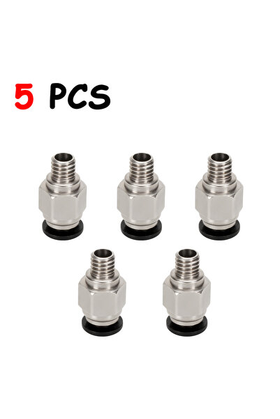 Choice1 PC4-M6-5pcs 1-10pcs 3d Printer Accessories PC4-M6 Male Straight Pneum...