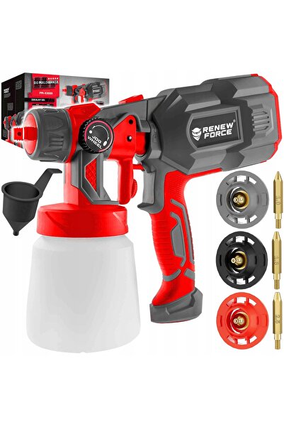 Renew Force Pistol de vopsit cu 3 duze, 550 W, 1,20 L