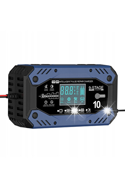 voltanaksesuar Încărcător de baterii AGM LiFePO4 cu afișaj LCD, 12V 24V, 5A 1...