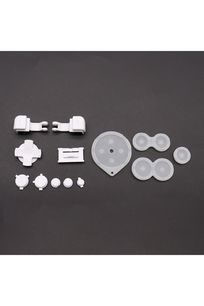Choice1 White Plastic Full Set Buttons For GBA SP A B L R Select Start Power ...