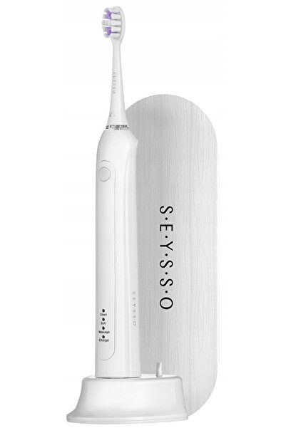 SEYSSO Periuță Sonic Oclean Carbon Basic White cu husă