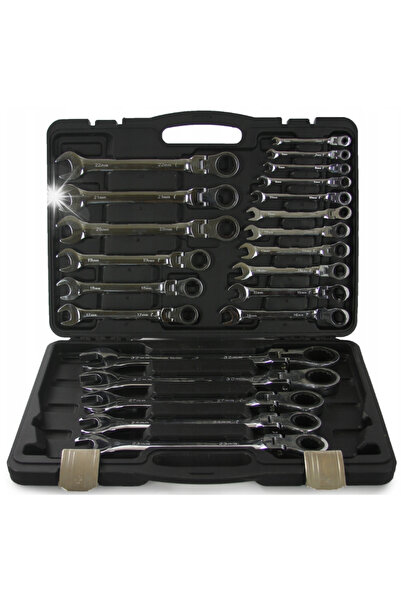 Falon Tech Set de chei plate cu clichet, demontabile, satinate, pentru valize...
