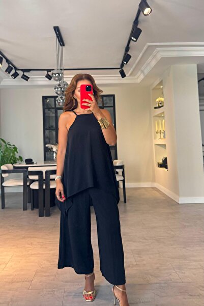 ELMASSTİL ASKILI PELERİN DETAYLI TULUM/Y306