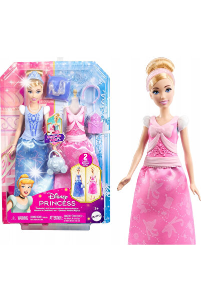 Mattel Interactive Set Prințese Disney Cenușăreasa 2 în 1 Păpușă și Accesorii...