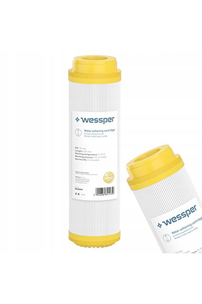NO BRAND Prefiltru Cartuș filtrant cu rășină de 10 " 6X Wessper Dedurizează apa