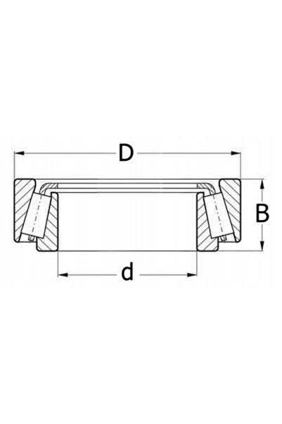 NO BRAND Rulment cu role conice 30211 55X100X22,75mm Flt