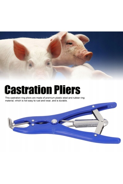 NO BRAND Clește pentru bandă elastică (Elastrator) + 100 Benzi elastice pentr...