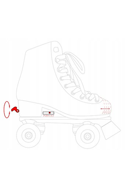 NO BRAND Patine cu rotile clasice reglabile Raven Lexie 39-42