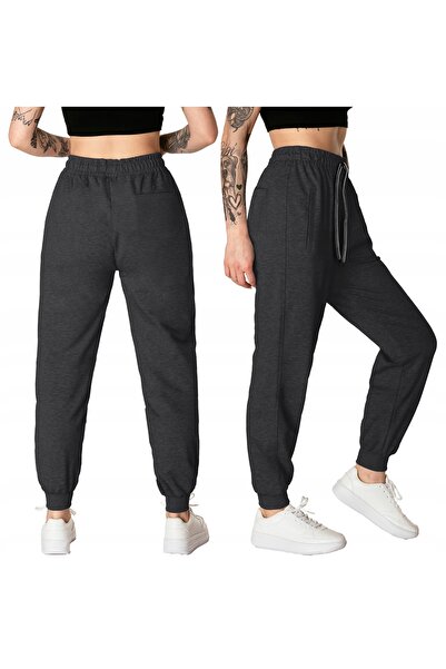 NO BRAND Pantaloni de trening groși și călduroși de damă 3702-1 R XXL