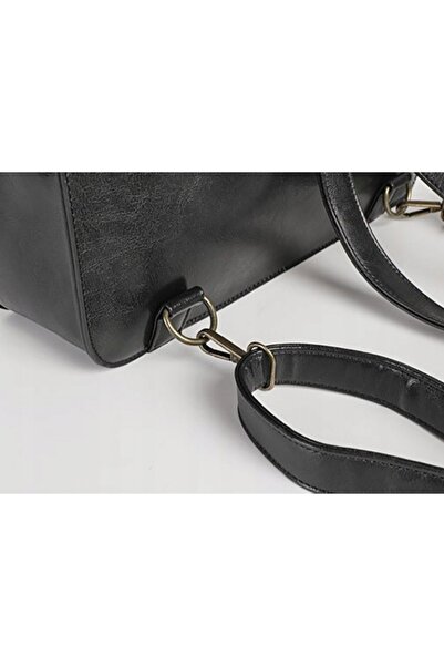 NO BRAND Rucsac Geantă de Damă 2 în 1 Urban Piele PU Vintage Retro Wednesday J