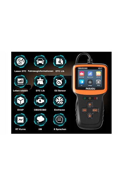 NO BRAND Scanner de diagnosticare auto Pasuidu V317 OBDII
