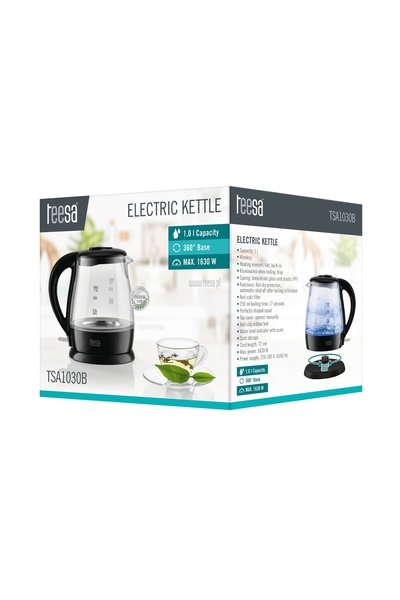 NO BRAND Fierbător electric Teesa Tsa1030B 1630 W 1 L Negru