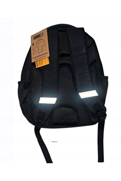 NO BRAND Rucsac negru Paso, 2 compartimente, compact, pentru tineret, 2 buzunare