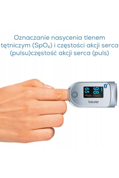 NO BRAND Pulsoximetru de deget cu afișaj LED și Bluetooth pentru măsurarea SpO2
