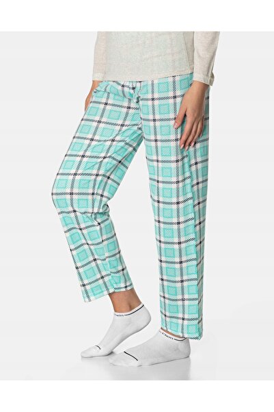 NO BRAND Set pijamale bumbac damă, tricou cu mânecă lungă + pantaloni 10881-9...