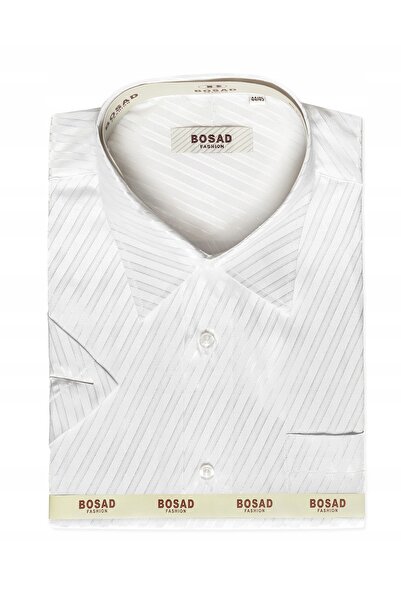 NO BRAND Cămașă elegantă de afaceri pentru bărbați, 100% bumbac, mânecă scurt...