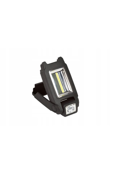 NO BRAND Lanterna cu baterii, LED COB rotativ, cauciucată, IP40
