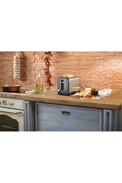 NO BRAND Prăjitor de pâine Gorenje T1100CLBK 2 felii termostat retro