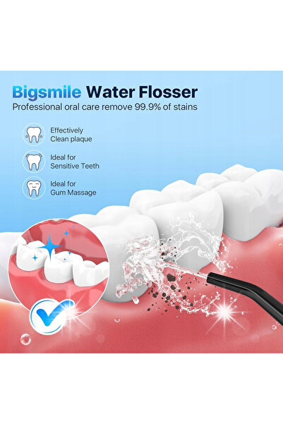 NO BRAND Big Smile Irigator Dentar Fără Fir IPX7 200 ml
