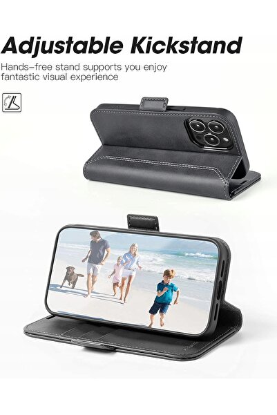 NO BRAND Husă din piele Ocase pentru iPhone 13 Pro Max cu portofel rabatabil ...