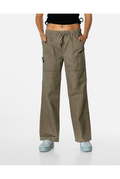 NO BRAND Pantaloni de damă largi, lejeri, stil cargo suedez 10207-4 W30