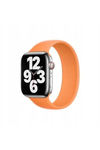 NO BRAND Original Apple Solo Loop Marigold 45mm Mărimea 4
