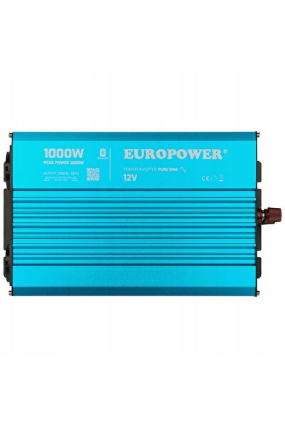 NO BRAND Convertor de tensiune Inv/12/1000/Ps/S/B Bluetooth Europower