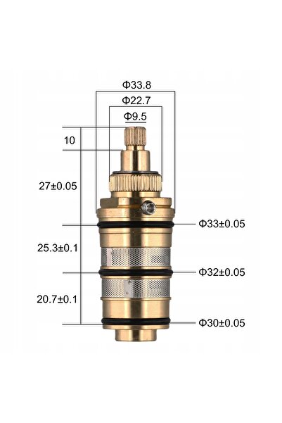 NO BRAND Termostat pentru căzi de baie termostatice. Clasic 023,168 Aikool