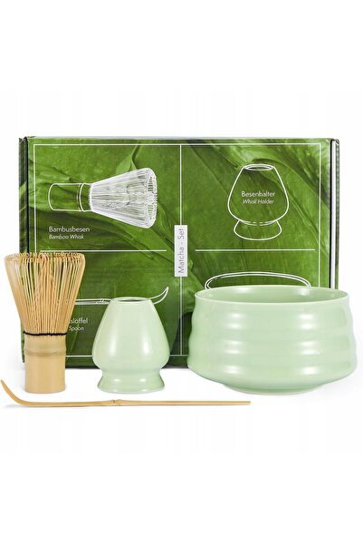NO BRAND Set tradițional de ustensile pentru Matcha, mixer de bambus 4 în 1 +...