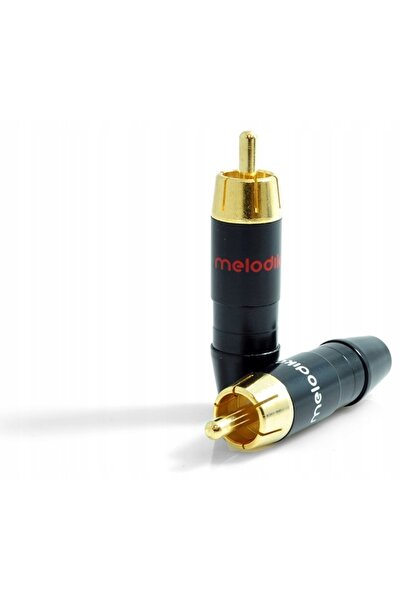 NO BRAND Mufe RCA Chinch Melodika Mdrca2 placate cu aur pentru cablu de 6mm, ...