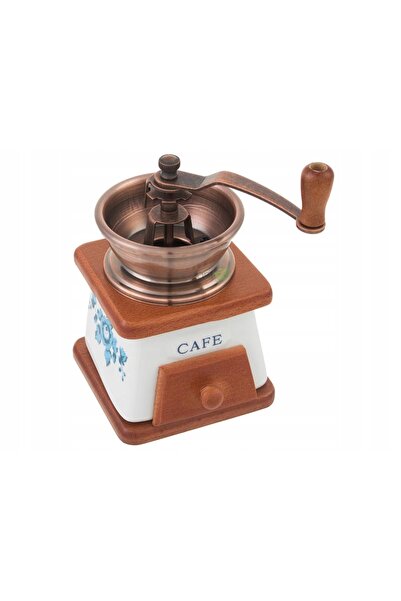 NO BRAND Râșniță de cafea, ceramică-lemn-oțel, în formă de flori Kinghoff