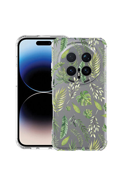bestcase ®   Αντικραδασμική Θήκη Husa για Honor Magic 8 Pro, Πράσινα φύλλα, 3...