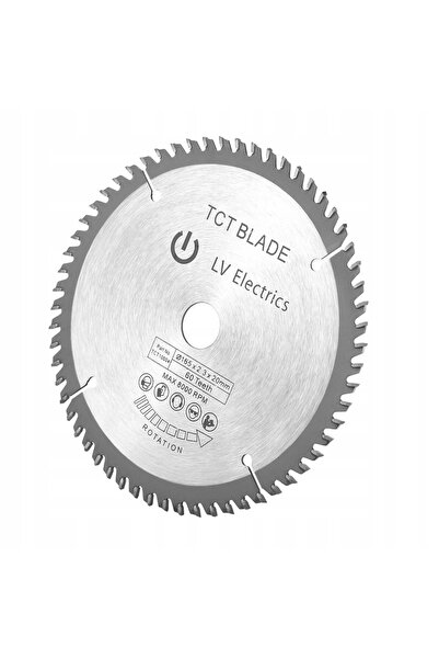 NO BRAND Disc de tăiere lemn TCT argintiu 165mm 60 dinți