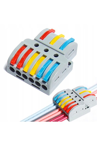 NO BRAND Conector rapid electric, divizor de cablu, 3-6, 25 bucăți