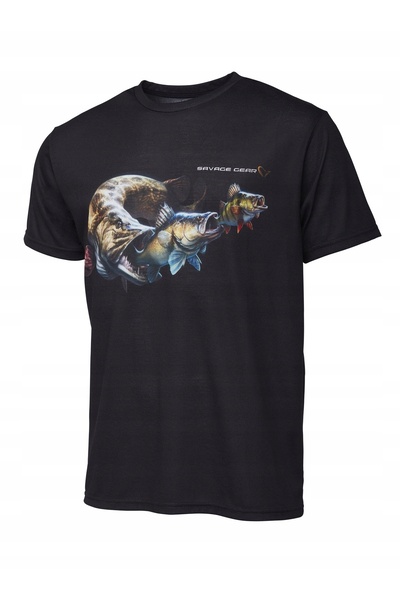 Savage Gear Tricou cannibal negru respirabil M
