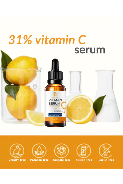 Dr.Care Dr Care 31% Vitamin C Serum Brightening & Anti-Aging Face Serum | Dark Spots Corrector| Paraben-Free & Dermatologist-Tested 30ml