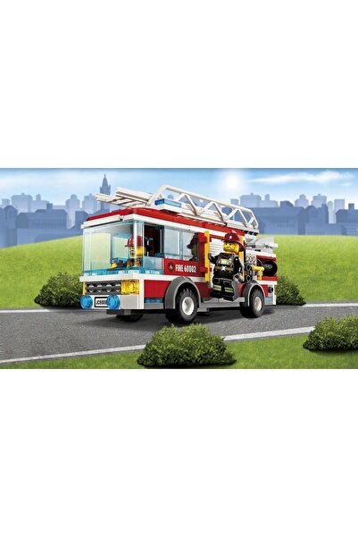 NO BRAND Camion de pompieri Lego City cu scară - Set de construcție original,...