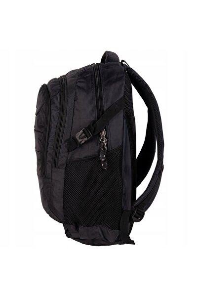 NO BRAND Rucsac școlar cu multiple compartimente Paso Negru 35 L