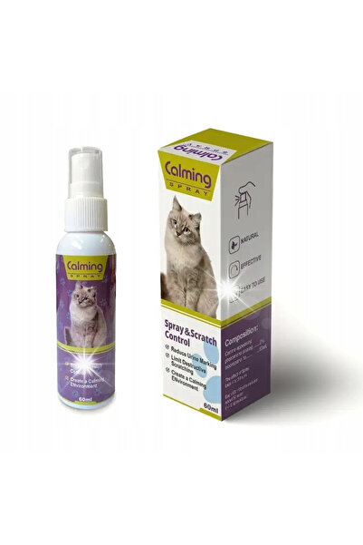 NO BRAND Spray calmant pentru pisici cu feromoni, Spray anti-stres pentru pis...