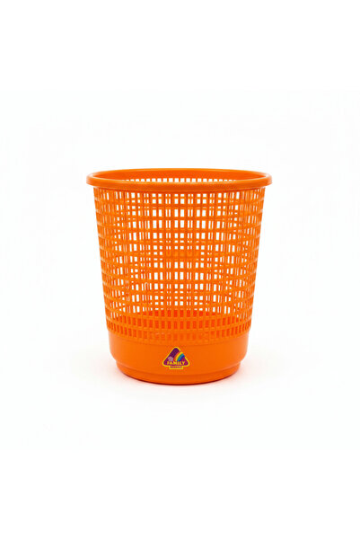 FAMİLY Round Plastic Dust Bin — 30×28 cm - Blue / Green / Orange
