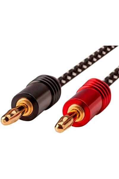 NO BRAND Cablu Monoprice Banan X2 - Banan X2 1.8m Negru