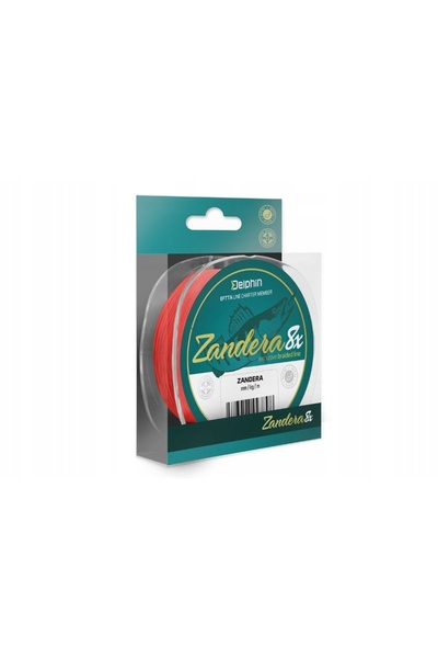 NO BRAND Fir împletit Delphin Zandera 8 Roșu 0,18mm 14,6kg 150m