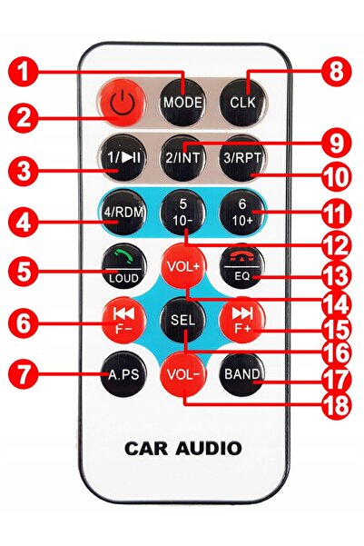 NO BRAND Mvh-230Bt Radio auto Bluetooth USB Flac Mp3