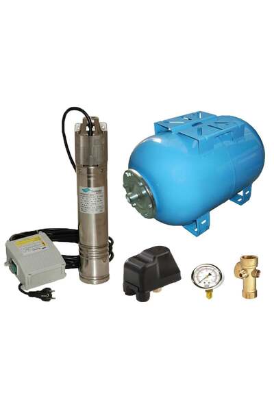 Sumoto Kit complet sistem hidrofor, Pompă submersibilă ONKM 150/50, Rezervor ...