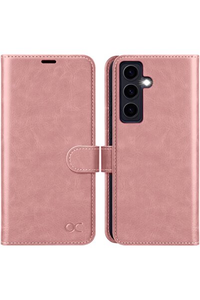 NO BRAND Husă flip din piele Ocase pentru Samsung Galaxy S24 / S25, tip porto...