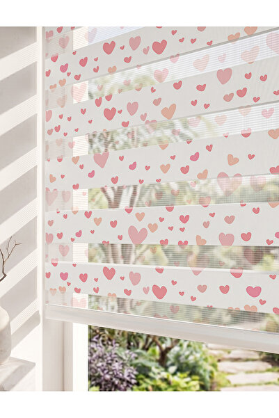 AD Home Minimalist Pembe Minik Kalpler Dijital Baskılı Lüks Kız Bebek Odası Z...