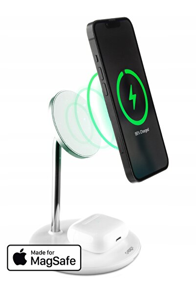 NO BRAND Cheroy powerduo - încărcător wireless 2 în 1 - stație de încărcare Q...